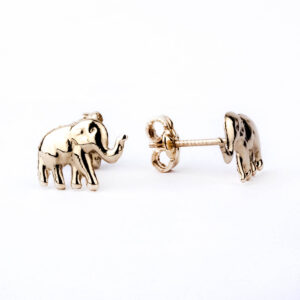 Aros elefante oro 18k