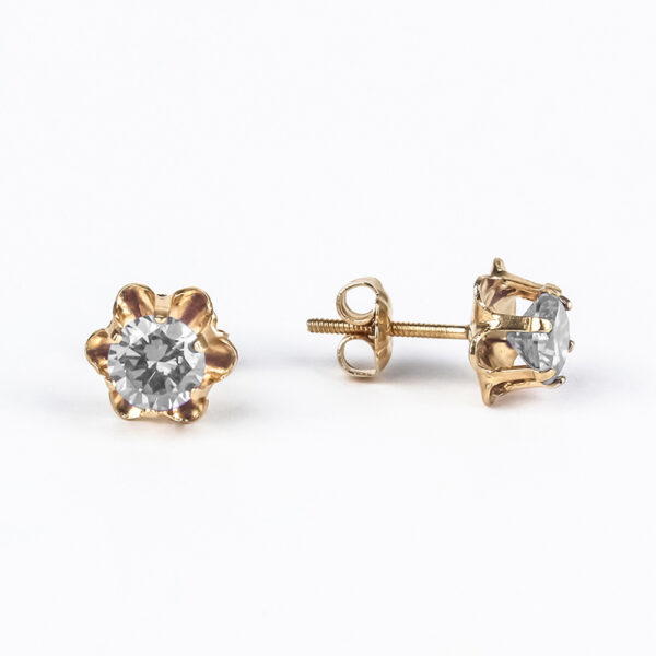 Aros Chatón Italiano oro 18k Talla 4
