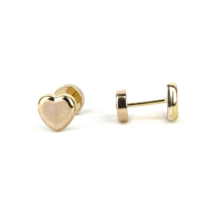 Aros abridores corazón oro