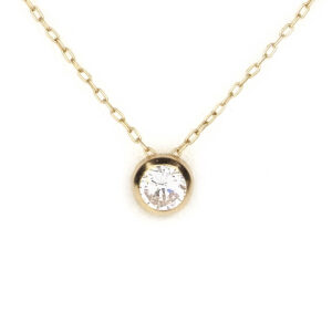 Colgante punto de luz de oro 18k y cadena limada