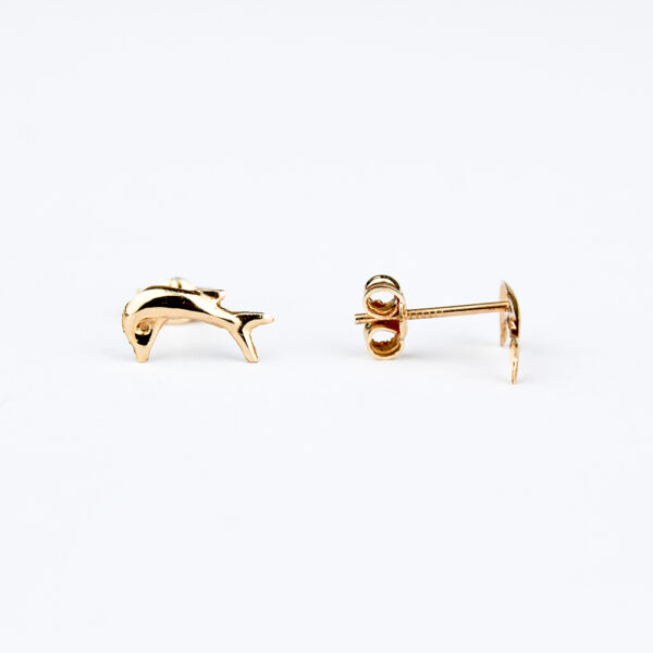 Aros delfín oro 18k talla 1