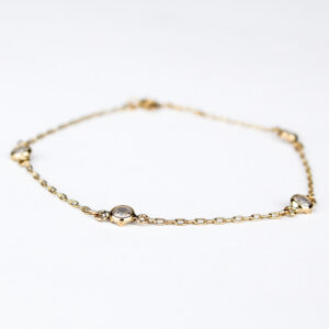 Pulsera piedras circones oro 18k